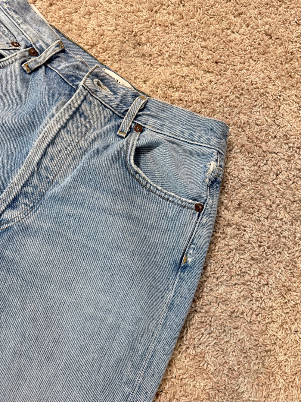 Agolde 90'S PINCH WAIST HIGH RISE STRAIGHT Size 28 - Picture 11 of 16